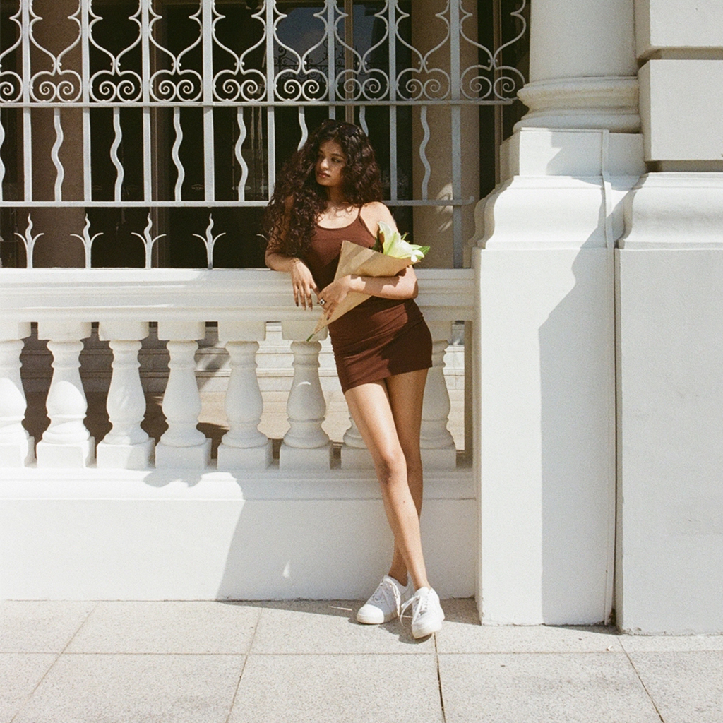 Emi Mini Slip Dress: Hojicha º 04