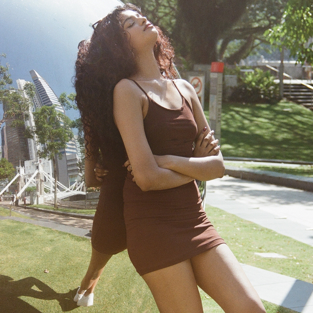 Emi Mini Slip Dress: Sumi º 03