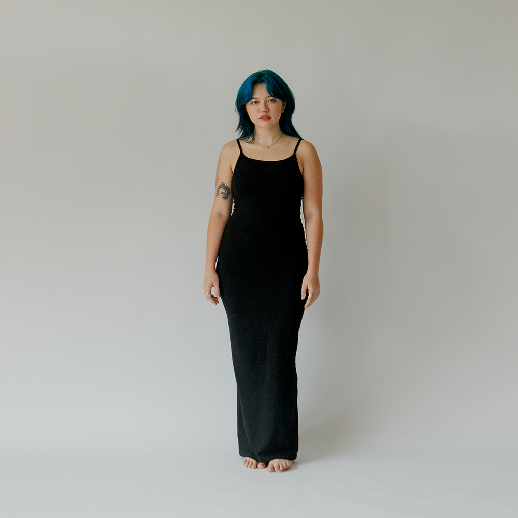 Naoki Maxi Slip Dress: Sumi