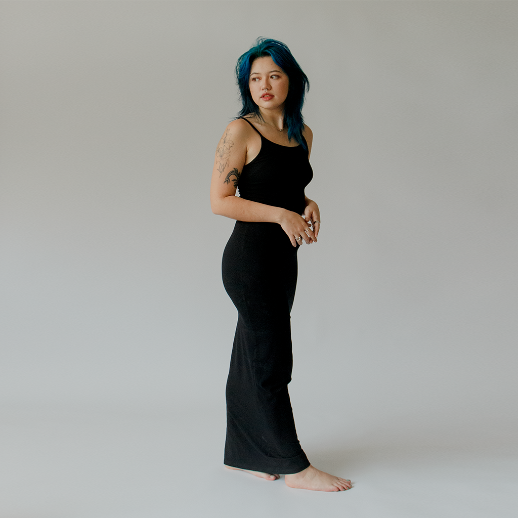 Naoki Maxi Slip Dress: Sumi