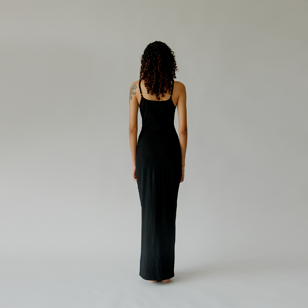 Naoki Maxi Slip Dress: Sumi